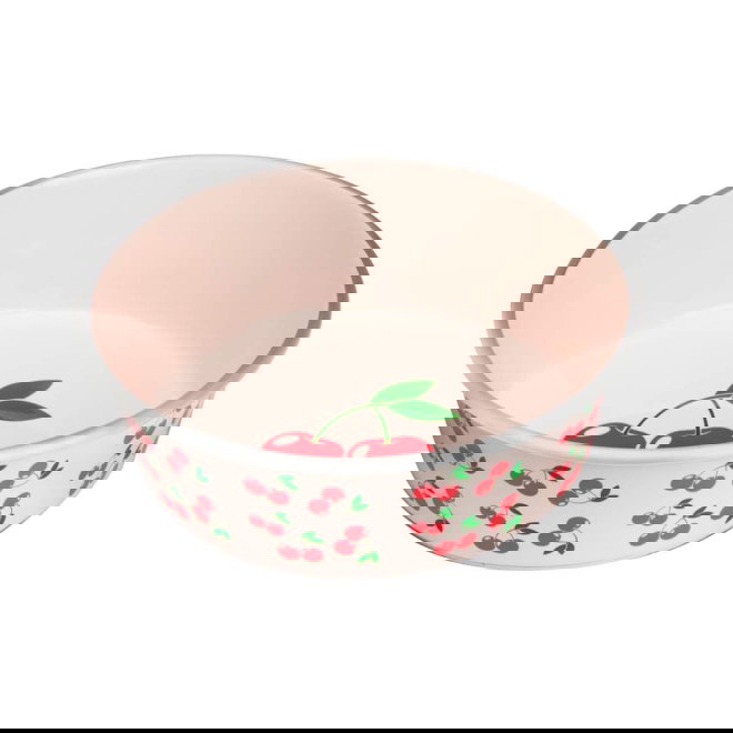 Little&Bigger Juicy Vibes Hundesk&aring;l i metall kirseb&aelig;r