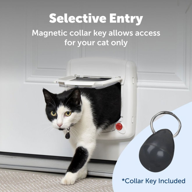 Staywell Katteluke Magnet Hvit 400