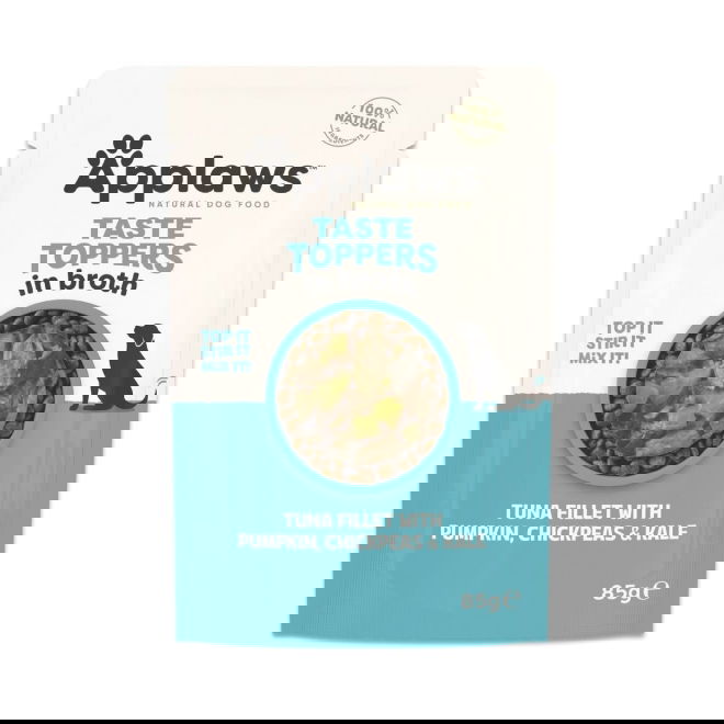 Applaws Taste Toppers tuna fillet with pumpkin, chickpeas & kale in broth pouch
