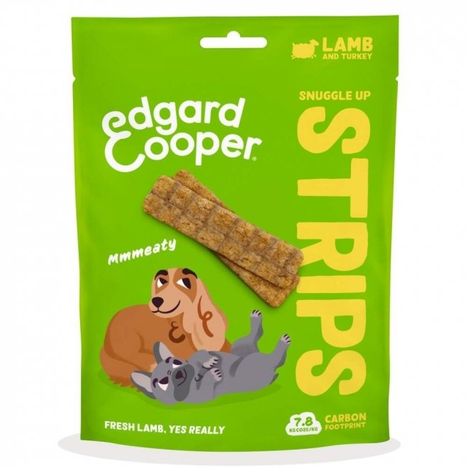 Edgard & Cooper Dog Strips Lam & Kalkun 75 g