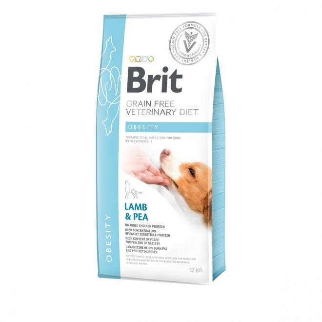 Brit Veterinary Diet Dog Obesity Grain Free Lamb & Pea (12 kg)