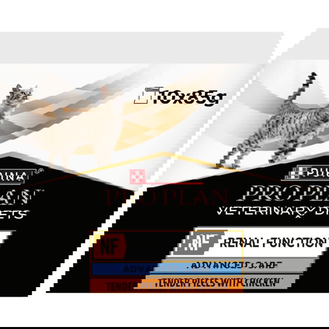 PURINA PRO PLAN VETERINARY DIETS Feline NF Renal Function Advanced Care Chicken 10x85 g