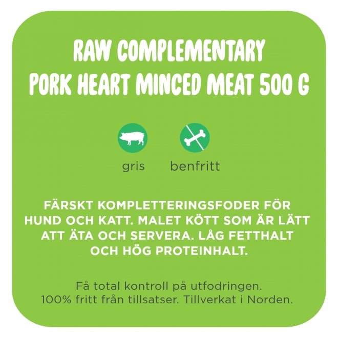 Smaak Raw Pork heart minced meat (500 g)
