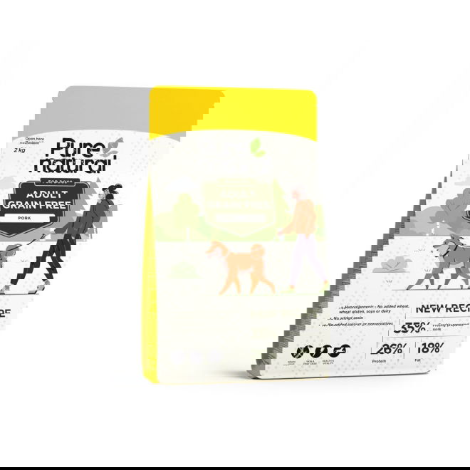 Purenatural Dog Adult Grain Free Pork (2 kg)