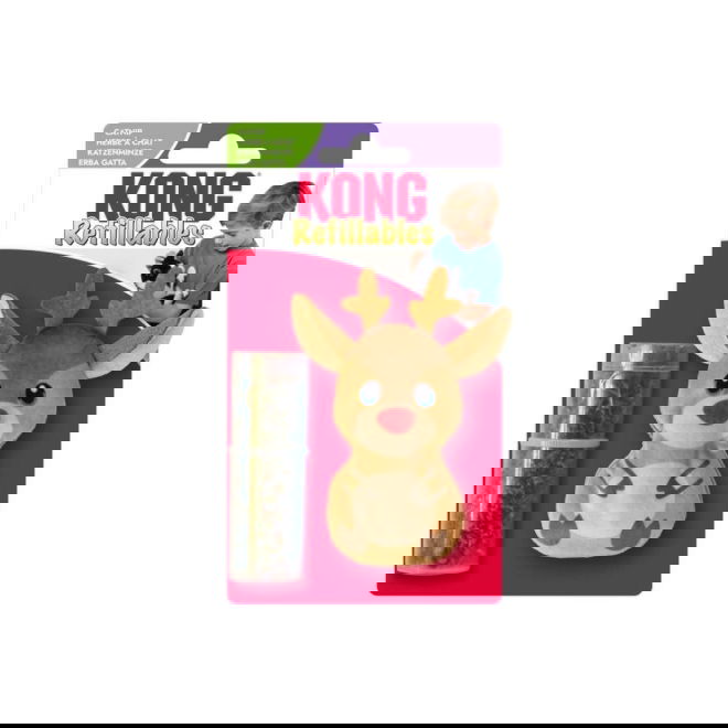 Kong Holiday Reinsdyr med Kattemynte