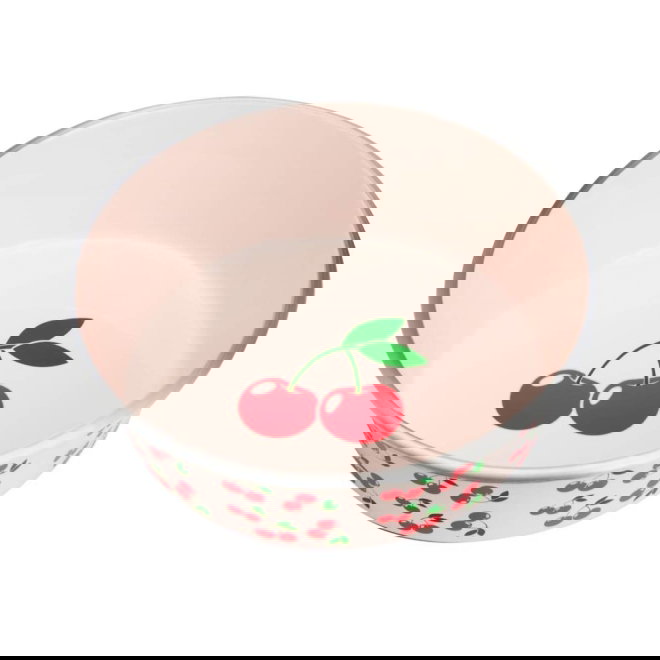 Little&Bigger Juicy Vibes Hundesk&aring;l i metall kirseb&aelig;r