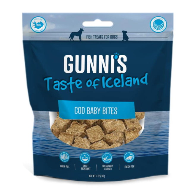 Gunnis Cod Baby Bites Godbiter av Torsk 70 g