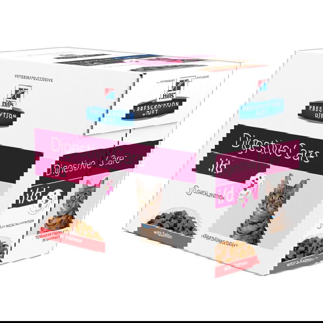 Hills Prescription Diet Feline i/d Digestive Care Salmon 12x85 g