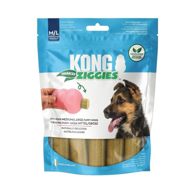 KONG Puppy Ziggies Tyggepinner til Aktiviseringsleke (m/l)