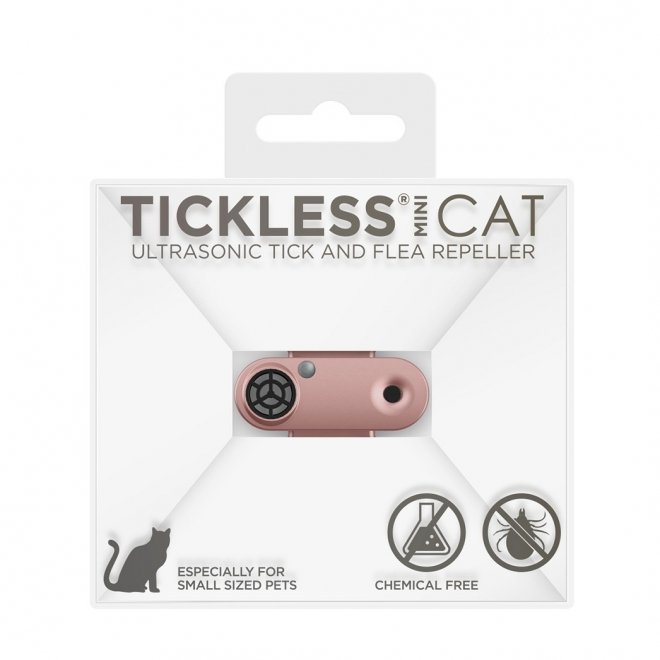 Tickless Mini Cat Elektronisk Flåttavviser (Rosegull)