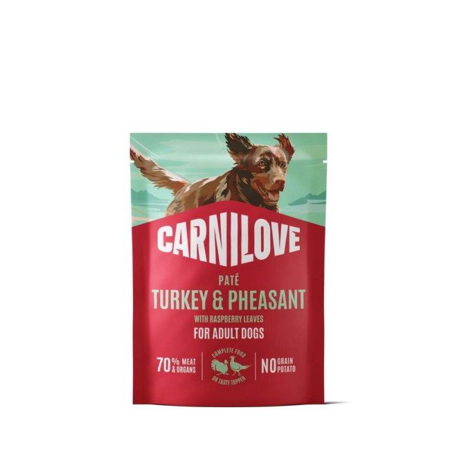 Carnilove Dog Adult Turkey & Pheasant with Raspberry leaves Pat&eacute; 300 g