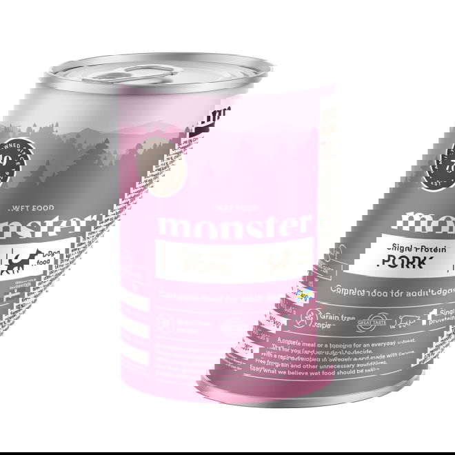 Monster Dog Adult Single Protein Svin 400 g