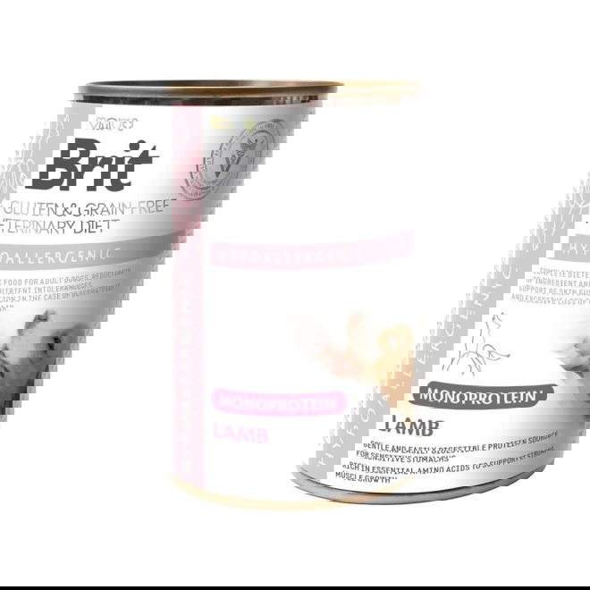 Brit Veterinary Diet for dogs Hypoallergenic Monoprotein Lamb 400g