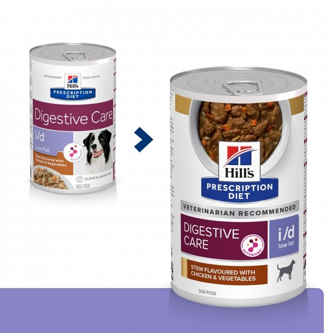 Hill s Prescription Diet Canine i d Digestive Care Low Fat Stew with Chicken V Musti