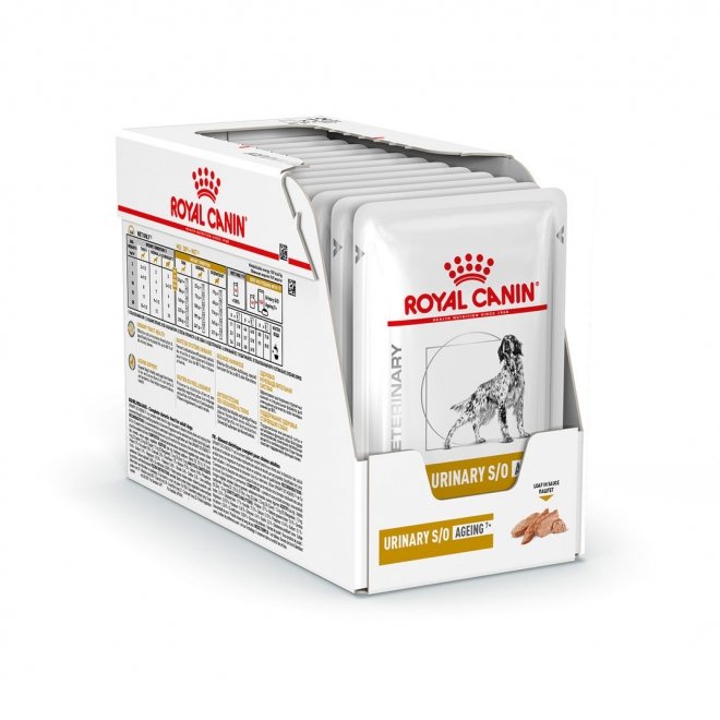 Royal Canin Veterinary Diets Dog Urinary S/O Ageing +7, 12x100 g