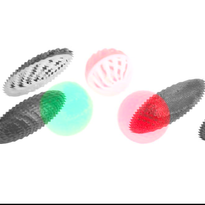 Little&Bigger Seasons Classics baller rød/grønn 3-pk