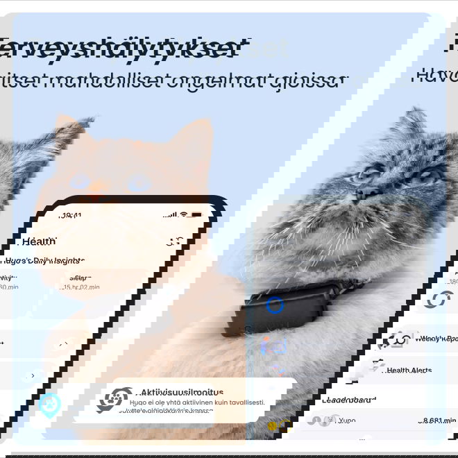 Tractive CAT Mini &ndash; GPS-tracker og helseoverv&aring;king for katt