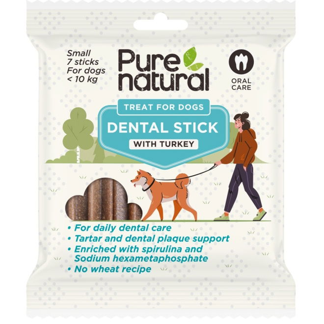 Purenatural Dental Sticks Kalkun 7 stk (S)