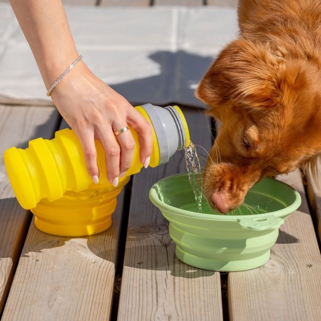 Little&Bigger Travel Vannflaske til Hund Trekkkspil, 550 ml