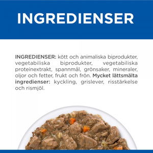 Hills Prescription Diet Feline Gastrointestinal Biome Digestive Care/Fibre Care Stew Chicken & Vegetables 82g