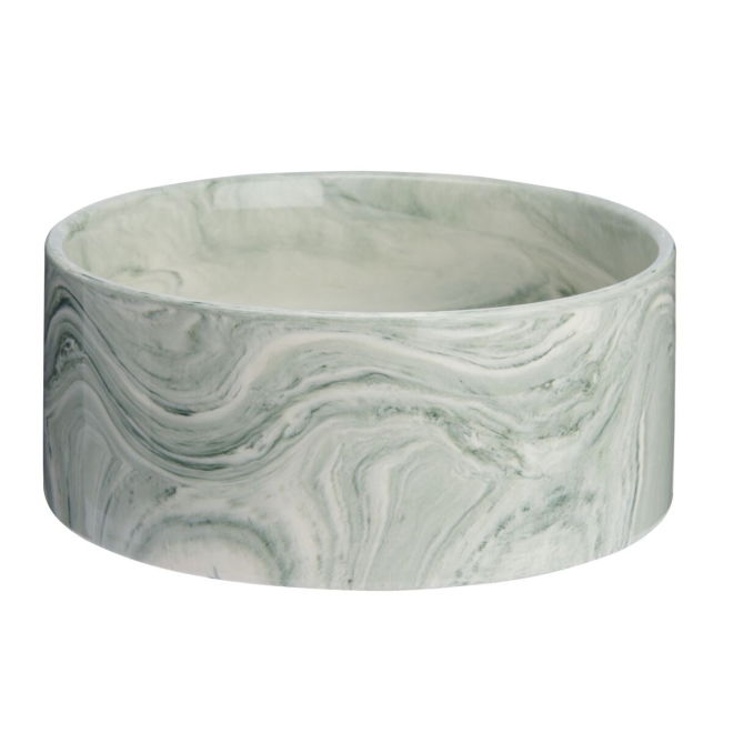 Basic Marble Keramikk matskål Grønn