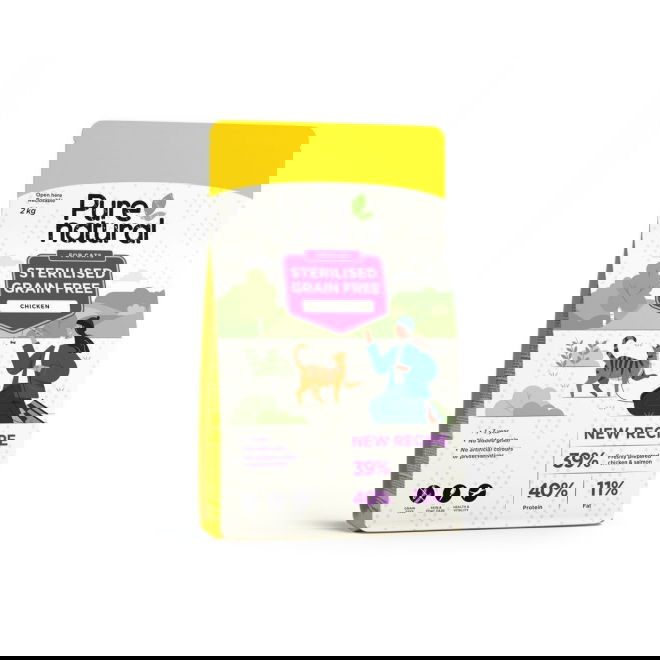 Purenatural Cat Sterilised Grain Free Chicken (2 kg)