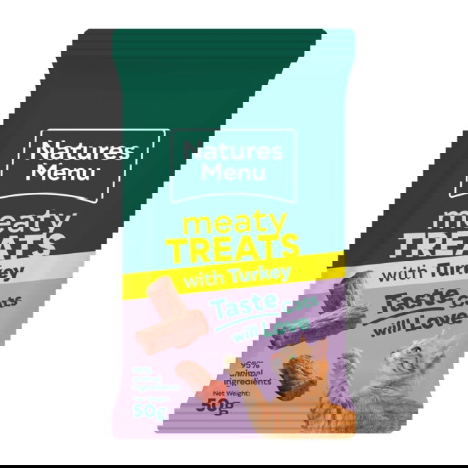 Natures Menu Cat Treat Chicken, Turkey & Pork 50 g