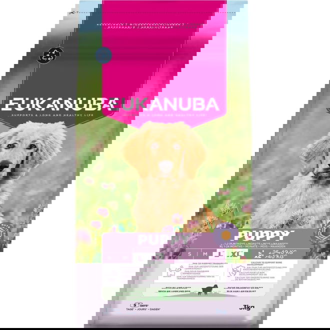 Eukanuba Puppy & Junior Large Breed Lamb & Rice (3 kg)