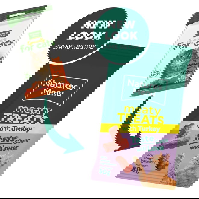 Natures Menu Cat Treat Chicken, Turkey & Pork 50 g