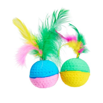 Little&Bigger Juicy Vibes Bollar med Fj&auml;drar 2-pack