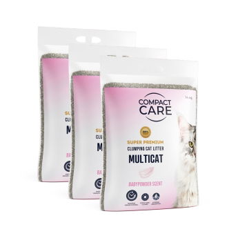 Compact Care Multicat Babypowder 3x14 kg