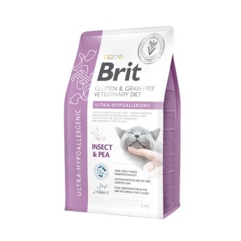 Brit Veterinary Diet Cat Grain Free Ultra Hypoallergenic Insect & Pea (2 kg)