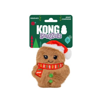 KONG Holiday26 Snuzzles Mini Santa Gingerbread 14 cm