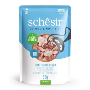 Schesir Cat Adult Tuna & Sea bass in Jelly 85 g