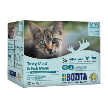 Bozita Multibox Kött & Fisk 12x85g