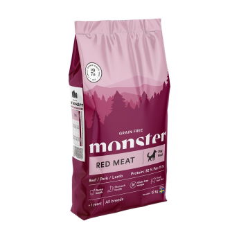 Monster Dog Adult Grain Free Red Meat Beef, Pork & Lamb (12 kg)