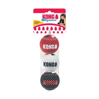 KONG Signature Sport Bollar M 6 cm 3-pack