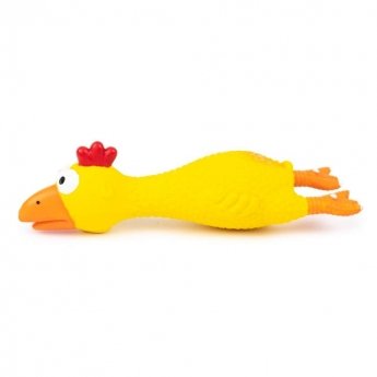 Little&Bigger Latex Long Neck Kyckling Gul 18 cm