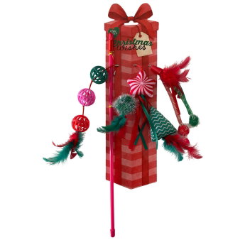 Meow&Me Christmas Wishes Kattvippa med 5 leksaker