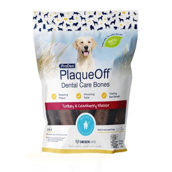 PlaqueOff Dental Care Bones Turkey & Cranberry 482 g