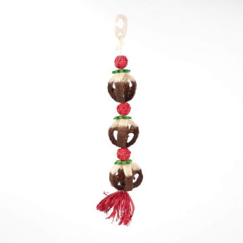 Rosewood Loofa Xmas Pudding Leksak till Smådjur 54 cm