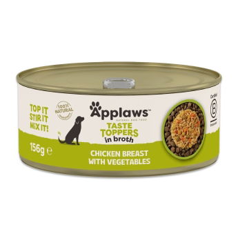 Applaws Dog Taste Toppers Chicken breast with Pumpkin, Carrots & Peas 156 g