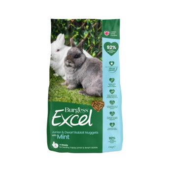 Burgess Excel Rabbit & Dwarf Junior Mint 1,5 kg