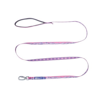 Non-stop Dogwear Trail Quest Rachel Pohl Hundkoppel 15 mm x 2 m Rosa/Lila