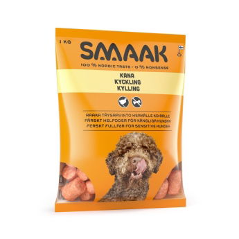 SMAAK Dog Raw Complete Adult Sensitive Kyckling 1 kg