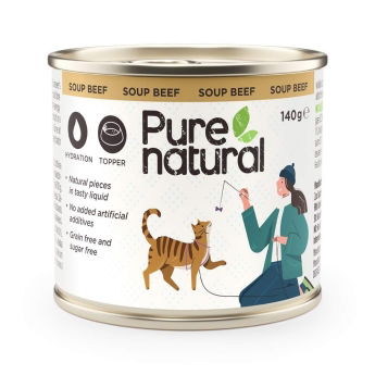 Purenatural Cat Soup Beef 140 g