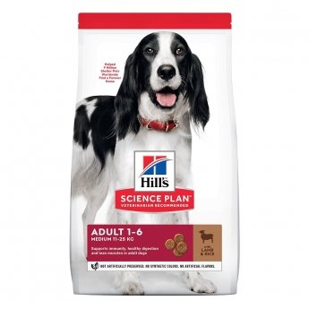 Hill&#39;s Science Plan Dog Adult Medium Lamb & Rice