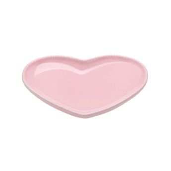 Little&Bigger XOXO Kattfat i Keramik Rosa Hj&auml;rta