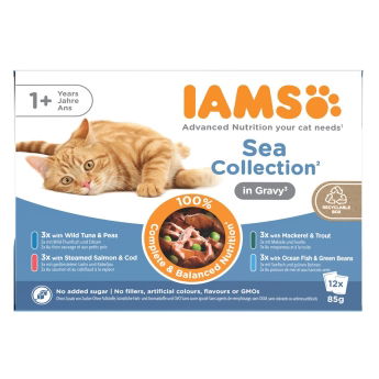 Iams Cat Adult Delights in Gravy Multipack Sea Collection 12x85 g