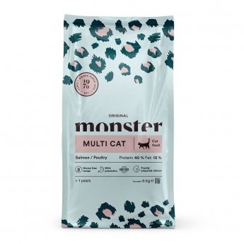 Monster Cat Adult Multicat Lax & Fågel (6 kg)